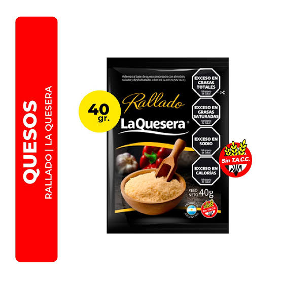 QUESO RALLADO LA QUESERA 40 GRS